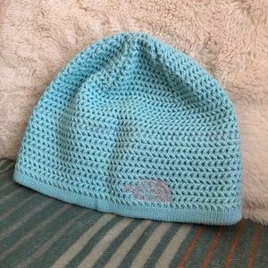 The North Face Light Blue Knit Beanie